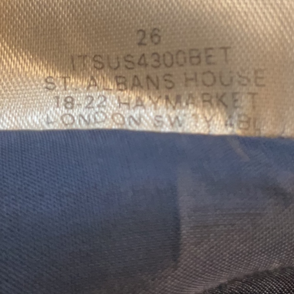 Burberry blue & tan rope not print pleated skirt Size 8 - Picture 6 of 7